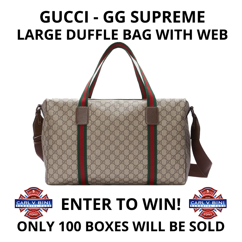 Gucci GG Supreme-large duffle raffle 2024