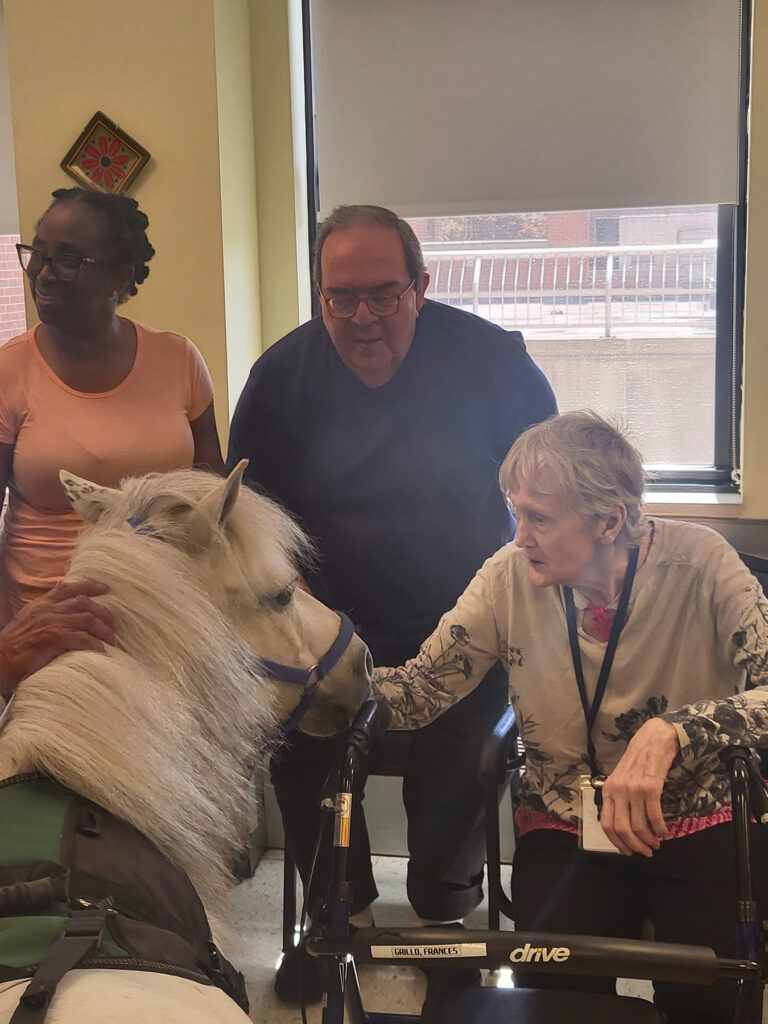 elderly-woman-petting-tiny-horse-Bini-CarmelRichmond