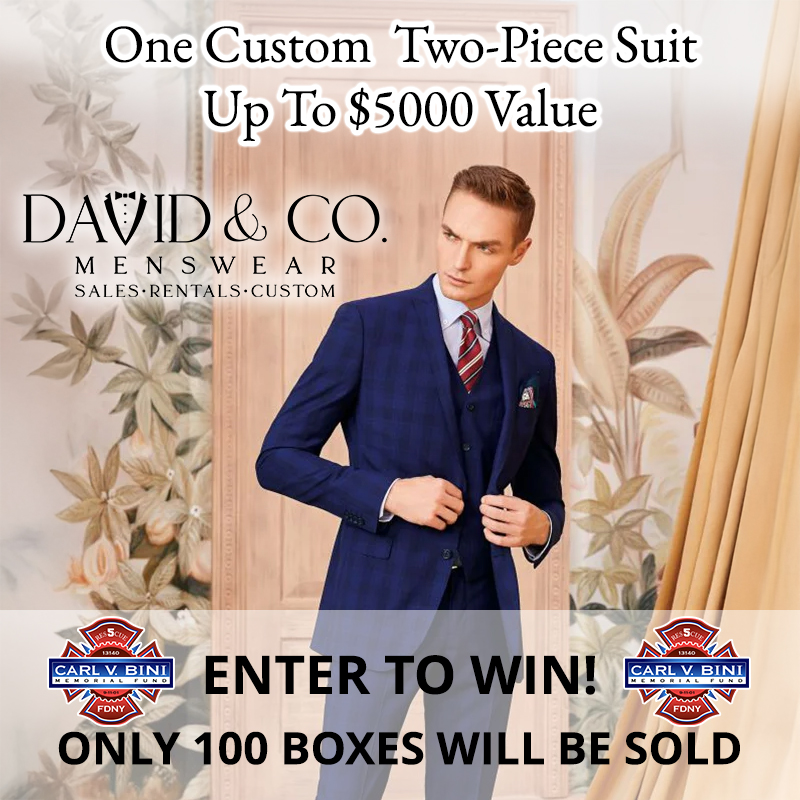 Enter to win a David & Co suit up to $5000. Only 100 boxes will be sold